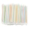 Plastic Flexible Drinking Straws, Striped Disposable Individually Wrapped (7.75 In, 500 Pieces)